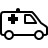Ambulance in outline style