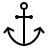 Anchor in outline style