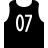 Basketball jersey in fill style
