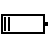 Battery low in outline style