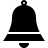 Bell ornament in fill style