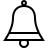 Bell ornament in outline style