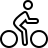 Bicycle racing in outline style