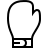 Boxing glove in outline style