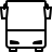 Bus in outline style