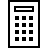 Calculator in outline style