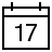 Calendar date in outline style