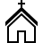 Chapel in outline style