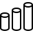 Chart cylinders in outline style