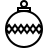 Christmas ornament in outline style