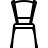 Country style chair in outline style