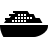 Cruise ship in fill style