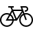 Cycling in outline style