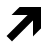 Diagonal arrow (thick) in fill style