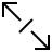 Diagonal arrows in outline style