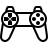 DualShock 4 controller in outline style