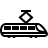 Electric train in outline style