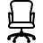 Executive chair in outline style