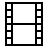 Film reel in outline style