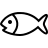 Fish in outline style
