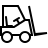 Forklift in outline style
