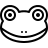 Frog in outline style