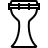 Goblet drum in outline style