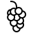 Grapes in outline style