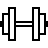 Gym in outline style