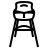 High chair in outline style