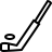 Hockey in outline style