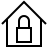 Home security in outline style