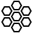 Honeycomb in outline style