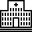 Hospital in outline style