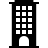 Hotel building in fill style