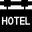 Hotel reservation in fill style
