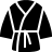 Karate kimono in fill style