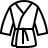 Karate kimono in outline style