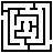 Labyrinth in outline style