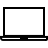 Laptop computer in outline style