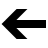 Left arrow (thick) in fill style
