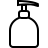 Liquid soap in outline style