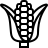 Maize in outline style