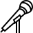 Microphone in outline style