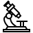 Microscope in outline style