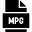 MPEG video file in fill style