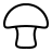 Mushroom in outline style