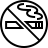 No smoking in outline style