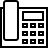 Office phone in outline style
