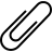 Paper clip in outline style